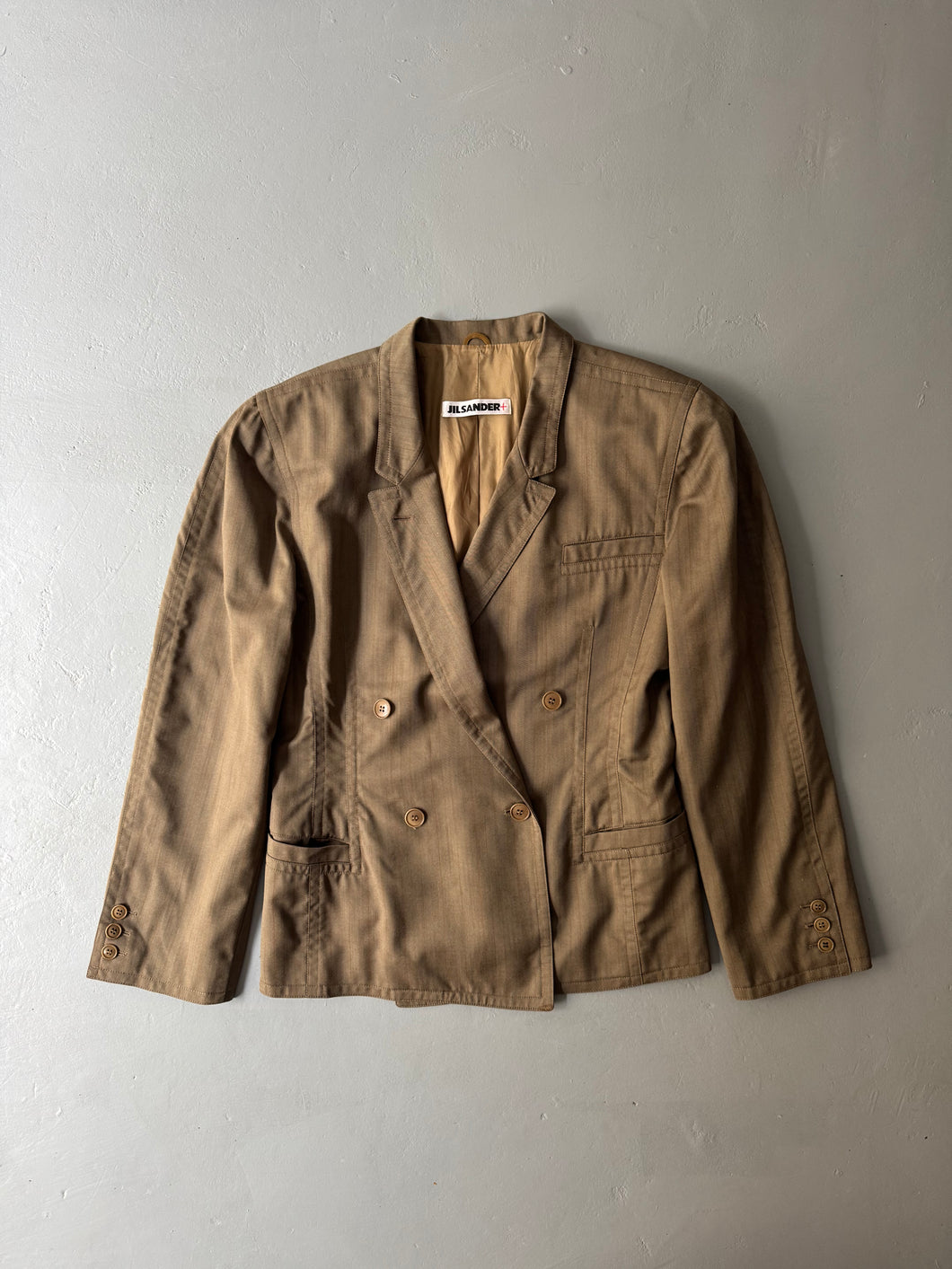 1980s Jil Sander jacket gray / brown