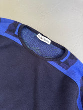 Load image into Gallery viewer, 1980s Giorgio Armani jumper raglan 2tone blue
