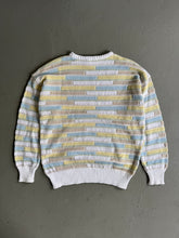 Load image into Gallery viewer, 1980s Giorgio Armani brick jumper pastel white / lemon
