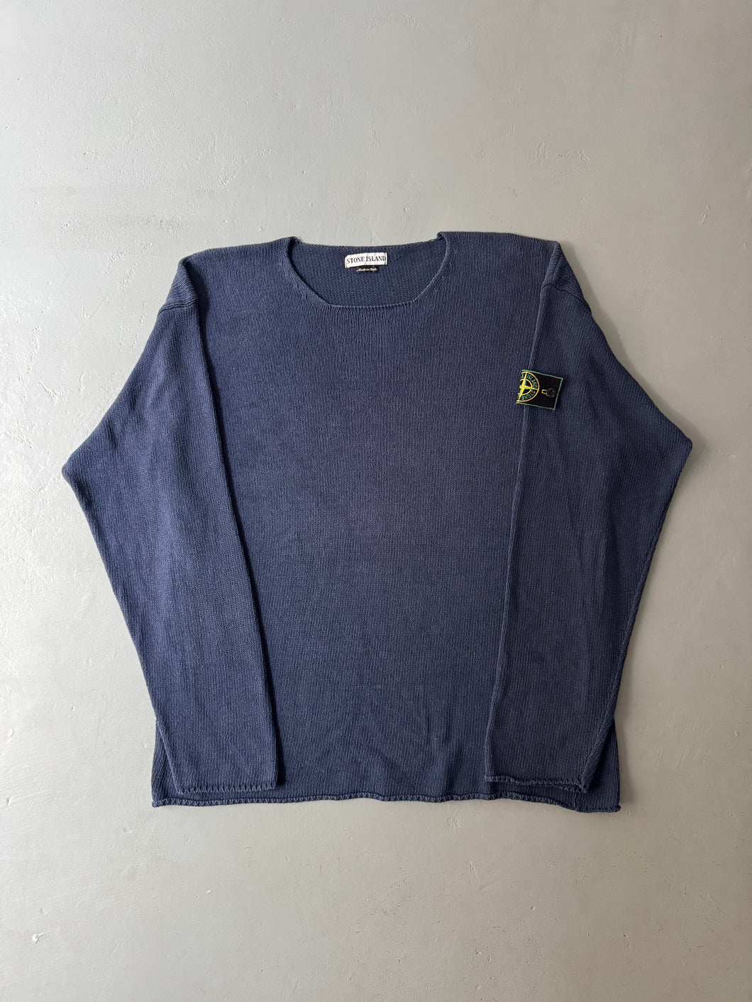 1998 Stone Island bateau neck jumper blue