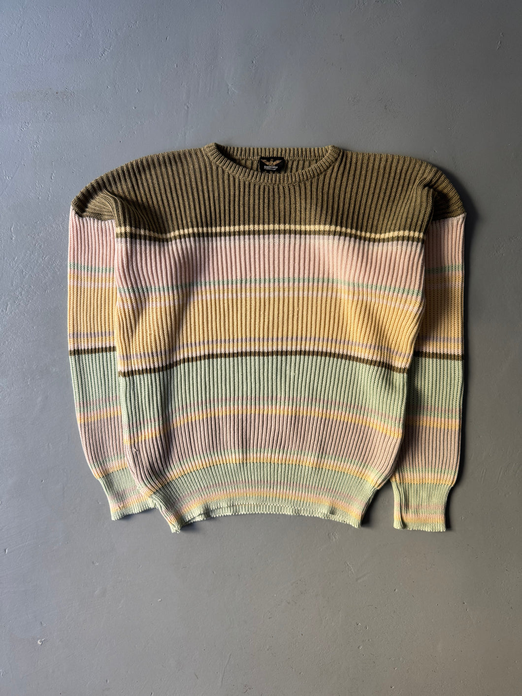 1980s Giorgio Armani seperate knitwear jumper pink / yellow
