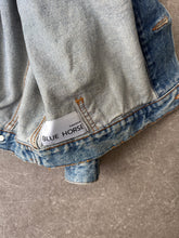 Load image into Gallery viewer, 1990s KENZO denim jacket telo mimetico collar
