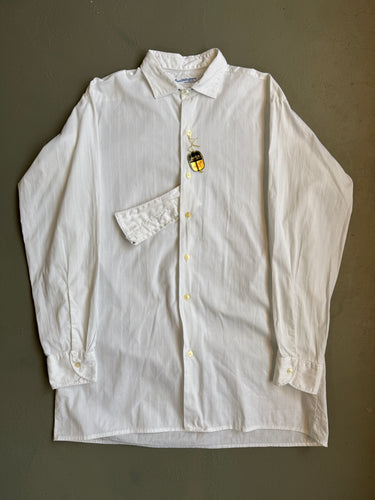 1960s Men Shirt vintage white Sanford NOS