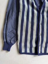 Load image into Gallery viewer, 1980s Giorgio Armani navy Blue stripped cardigan

