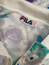 Load image into Gallery viewer, 1980s Fila Tennis Polo blue / purple
