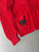 Load image into Gallery viewer, 1980s Emporio Armani 21 cardigan red
