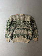 Load image into Gallery viewer, 1980s Emporio Armani winter jumper green / red
