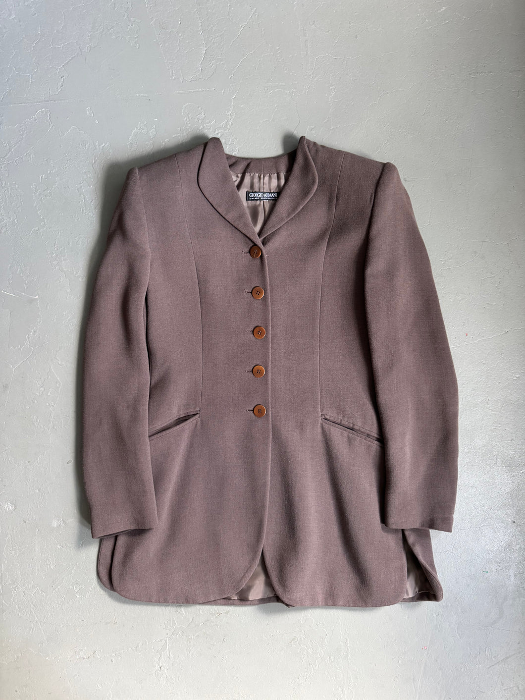 1990s Giorgio Armani black label blazer jacket brown