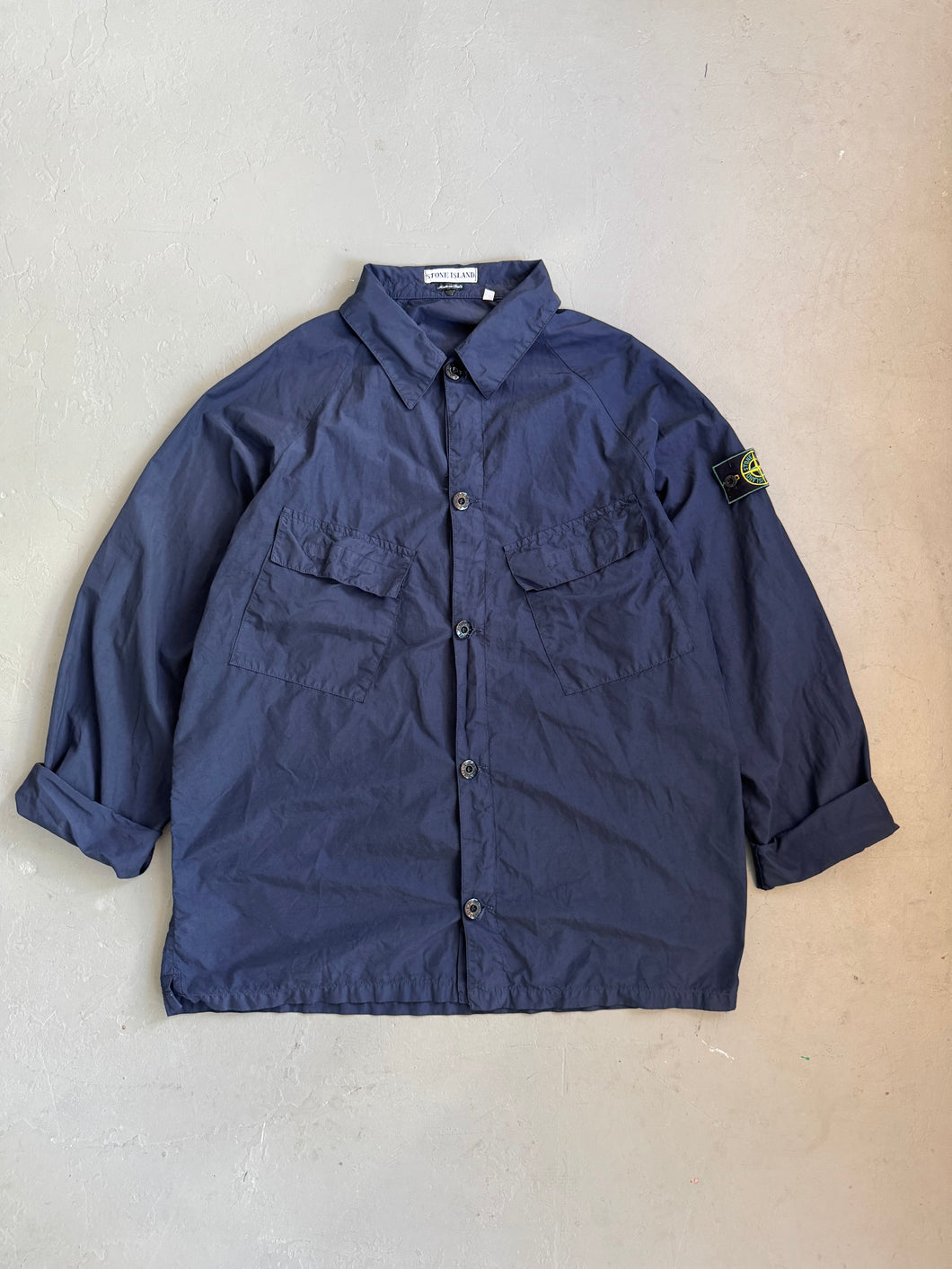 1998 stone Island Nylon jacket blue