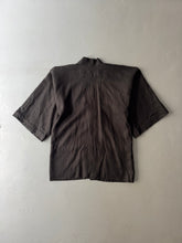 Load image into Gallery viewer, 1960s Hanten kimono black linen
