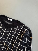 Load image into Gallery viewer, 1980s Giorgio Armani jumper black / white geometric
