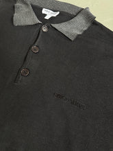 Load image into Gallery viewer, 1980s Giorgio Armani long sleeve polo black
