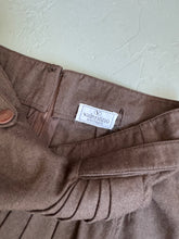 Load image into Gallery viewer, 1980s Valentino wool skirt brown
