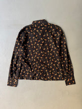 Load image into Gallery viewer, 1970s mushroom print silkscreen handmade black
