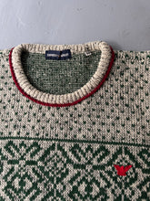 Load image into Gallery viewer, 1980s Emporio Armani winter jumper green / red
