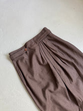 Load image into Gallery viewer, 1980s Valentino wool skirt brown
