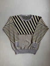 Load image into Gallery viewer, 1990s Giorgio Armani yellow black stripe jumper archive fashion vintage 
