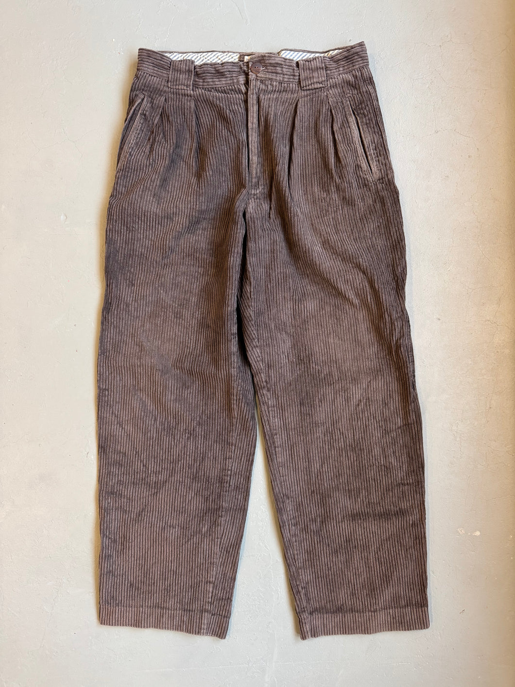 1990s Emporio Armani corduroy pants brown