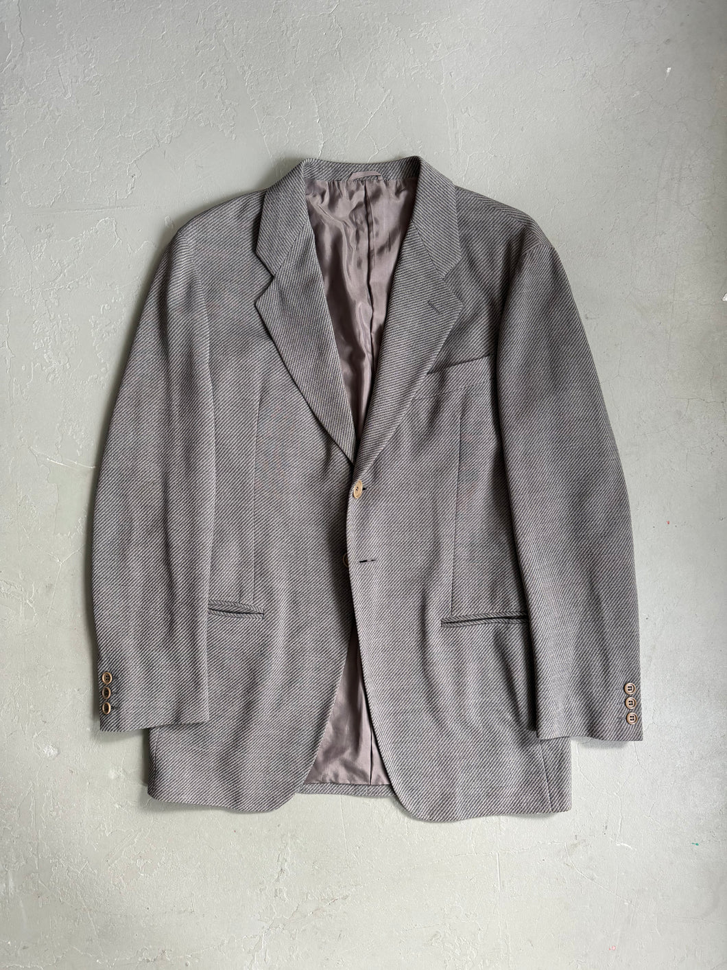 1990s Giorgio Armani black label blazer light gray