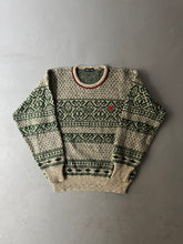 Load image into Gallery viewer, 1980s Emporio Armani winter jumper green / red
