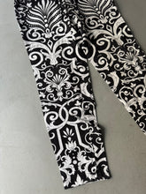 Load image into Gallery viewer, 1992 Gianni Versace jeans black white baroque print
