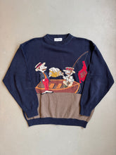 Load image into Gallery viewer, 1980s Iceberg beer jumper blue archive vintage fashion 
