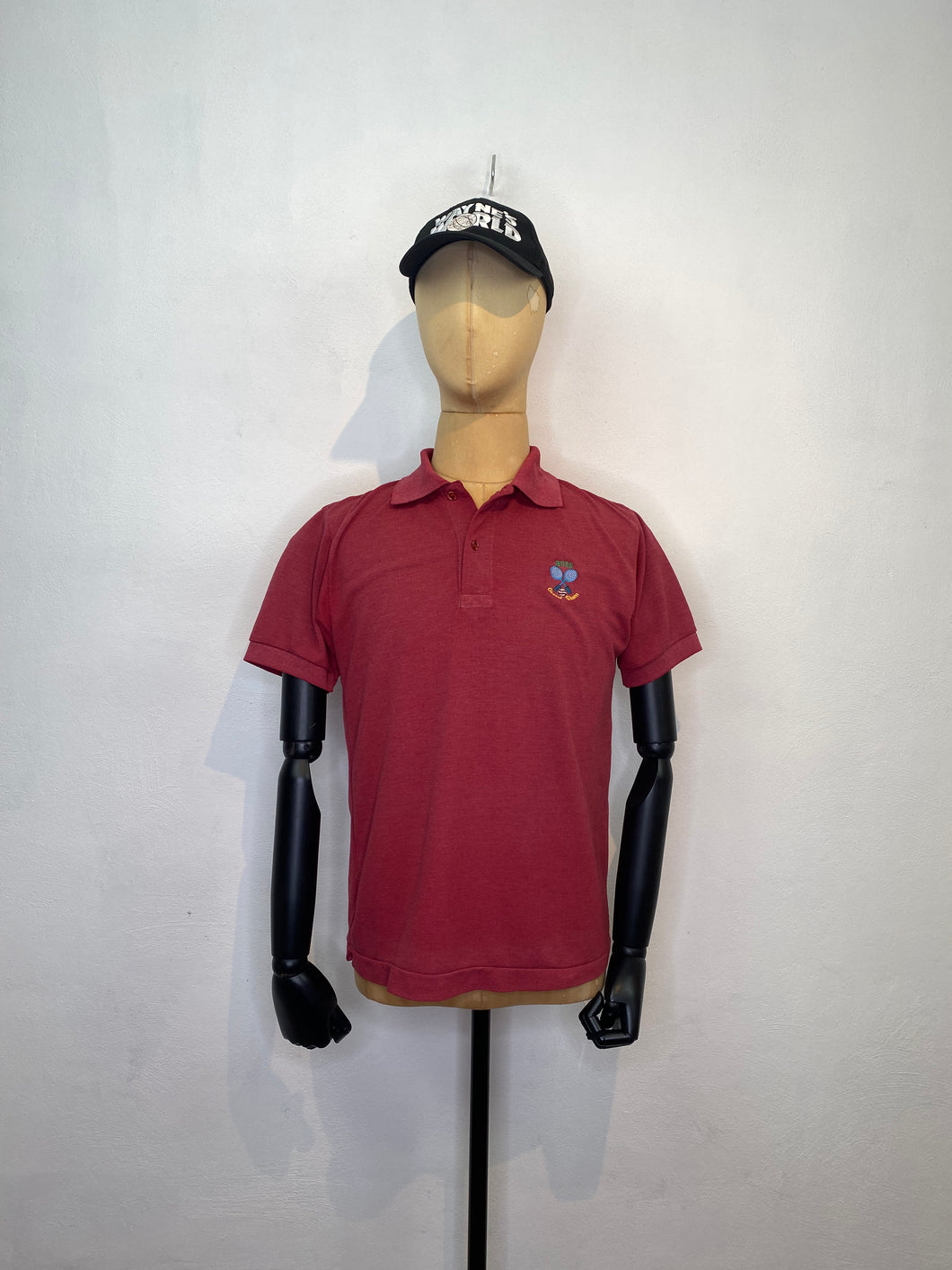 1980s Hugo Boss Sport Polo red