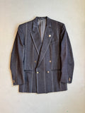 Gianni Versace striped db blazer 1980s