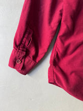 Load image into Gallery viewer, 1980s Moschino jeans shirt red velvet
