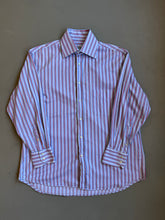 Load image into Gallery viewer, 1990s Gianfranco Ferre shirt red blue stripes vintage archive fashion 
