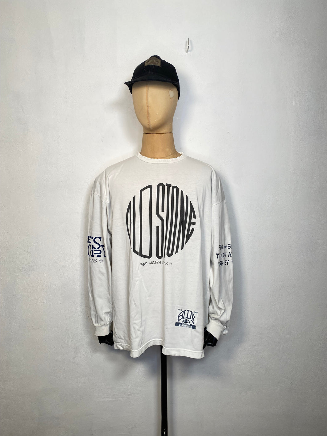 1990s Aj long sleeve white / black