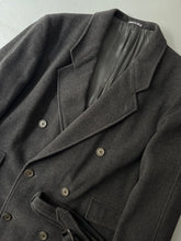 Load image into Gallery viewer, 1994 Giorgio Armani wool coat charcoal
