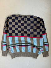 Load image into Gallery viewer, 1980s Giorgio Armani jumper check and stripe
