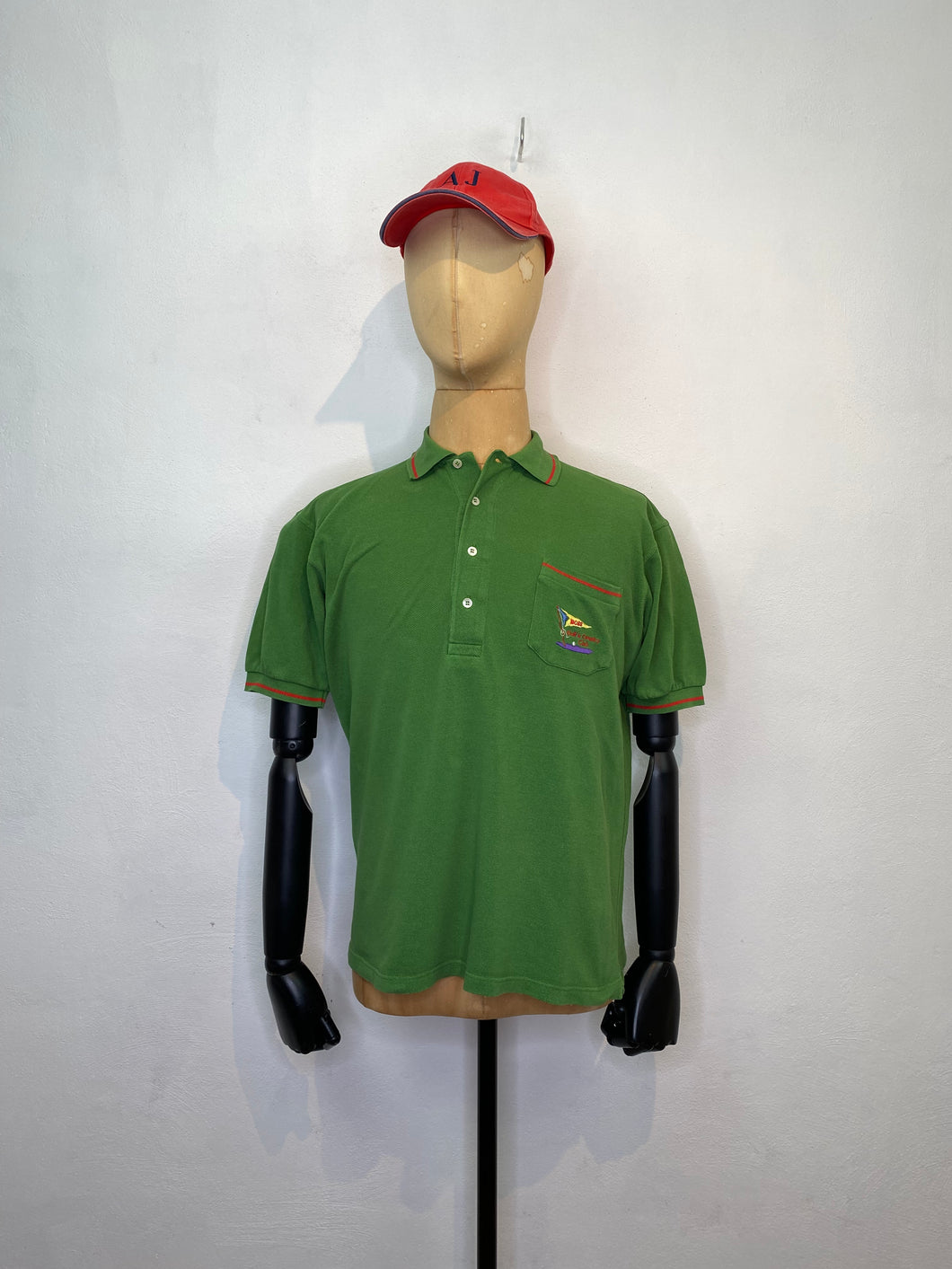 1980s Hugo Boss Sport polo green