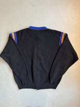 Load image into Gallery viewer, 1990s Chipie Baseball cardigan black
