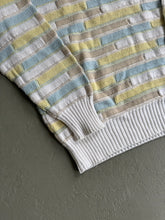 Load image into Gallery viewer, 1980s Giorgio Armani brick jumper pastel white / lemon
