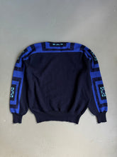 Load image into Gallery viewer, 1980s Giorgio Armani jumper raglan 2tone blue
