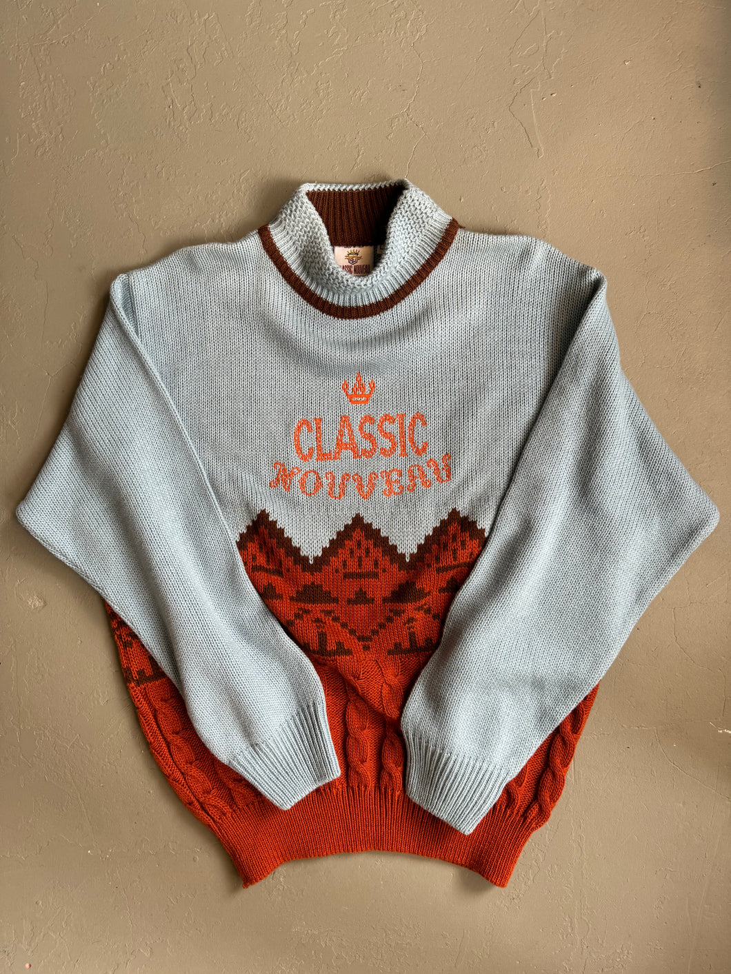 1980s Classic Nouveau turtle neck jumper