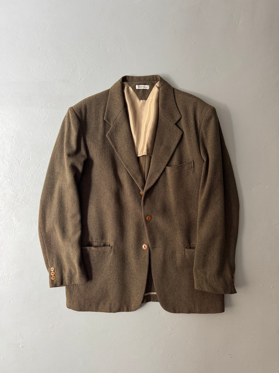 1980s Boneville wool jacket brown
