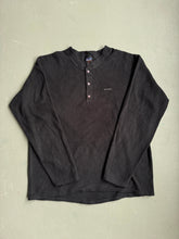 Load image into Gallery viewer, 1990s Patagonia Capilene Henley black Made in USA vintage archive fashion 
