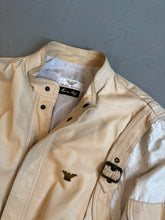 Load image into Gallery viewer, 1983 Giorgio Armani leather nylon jacket white
