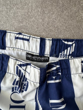 Load image into Gallery viewer, 2000s Emporio Armani swimm shorts blue white
