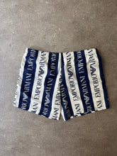 Load image into Gallery viewer, 2000s Emporio Armani swimm shorts blue white
