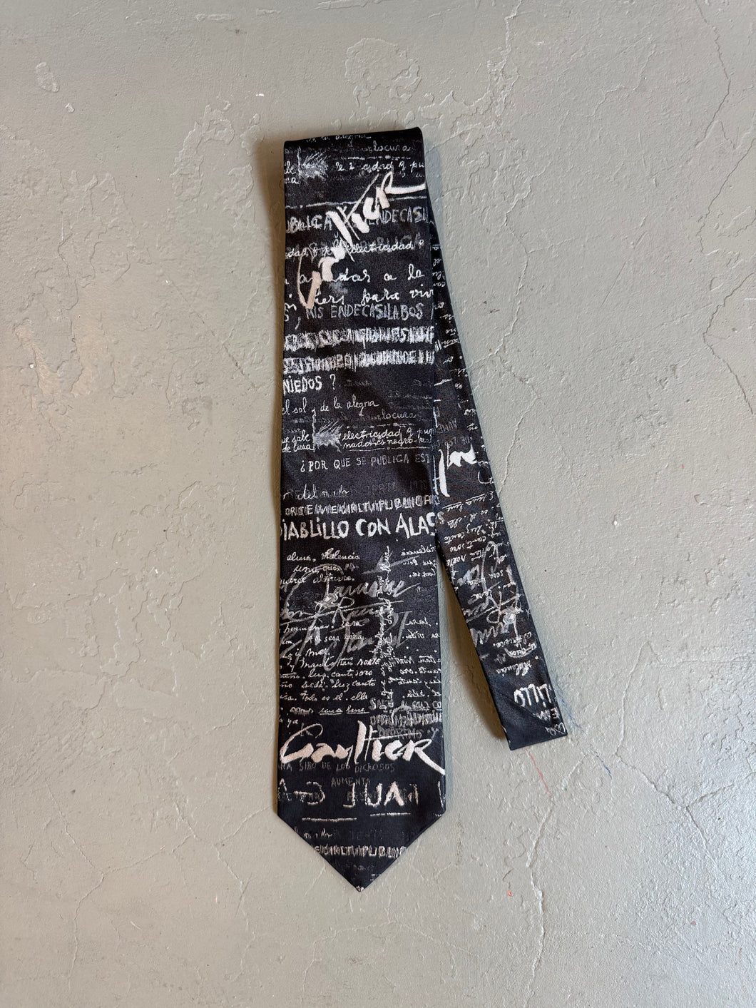 1990s Jean Paul Gaultier necktie black