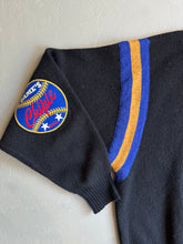 Load image into Gallery viewer, 1990s Chipie Baseball cardigan black
