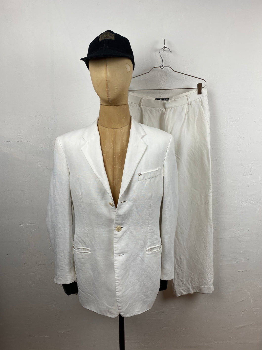 1990s Gianni Versace suit white