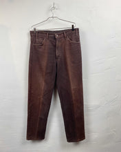 Load image into Gallery viewer, 1990s Levi’s 555 made in USA brown
