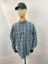 Load image into Gallery viewer, 1990s Aj checked shirt green
