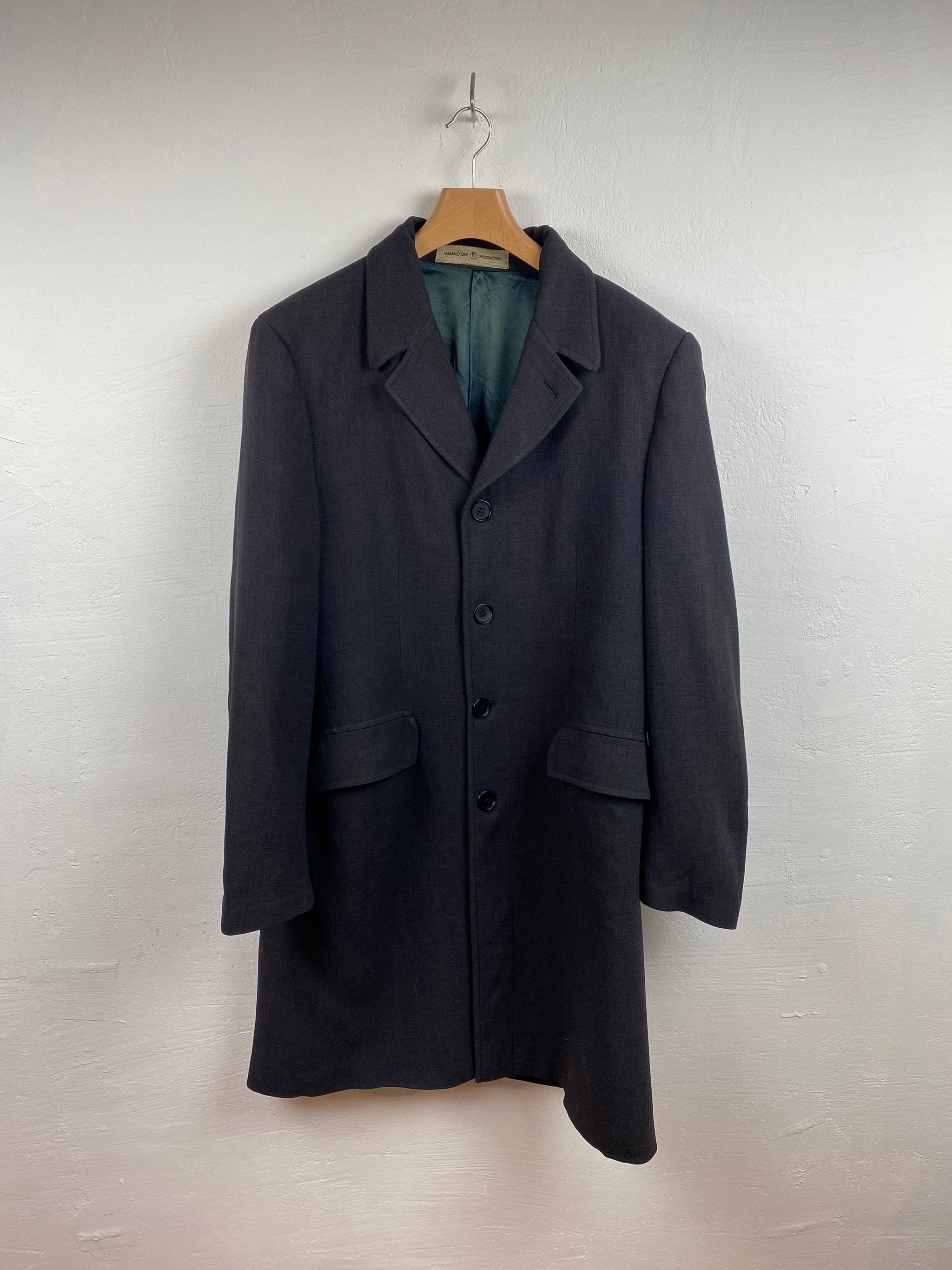 1996 Massimo osti production coat black – Bluehorse.clothing
