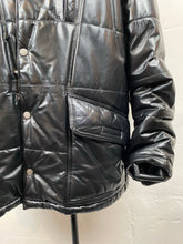 Load image into Gallery viewer, 1990s AJ puff leather jacket
